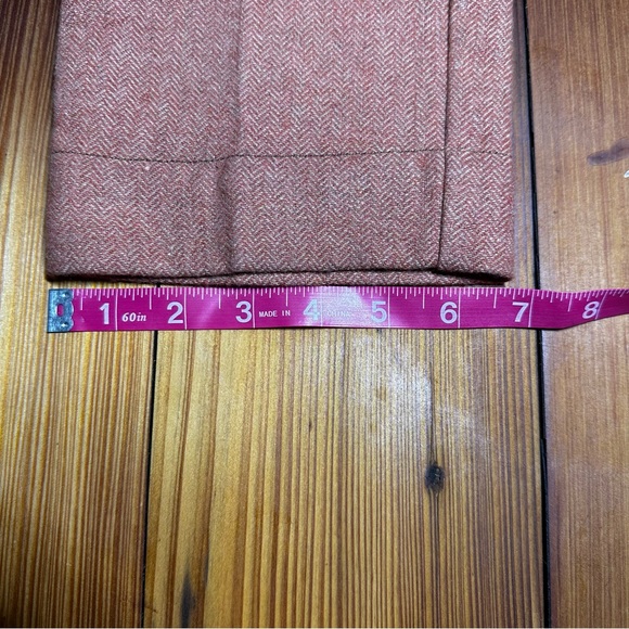 Anthropologie paper boy relaxed cropped mid rise wool blend pants burnt orange - Picture 11 of 11